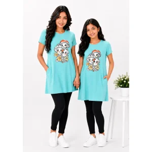 Essentials Mushroom Friends Long Tee – Morning Green