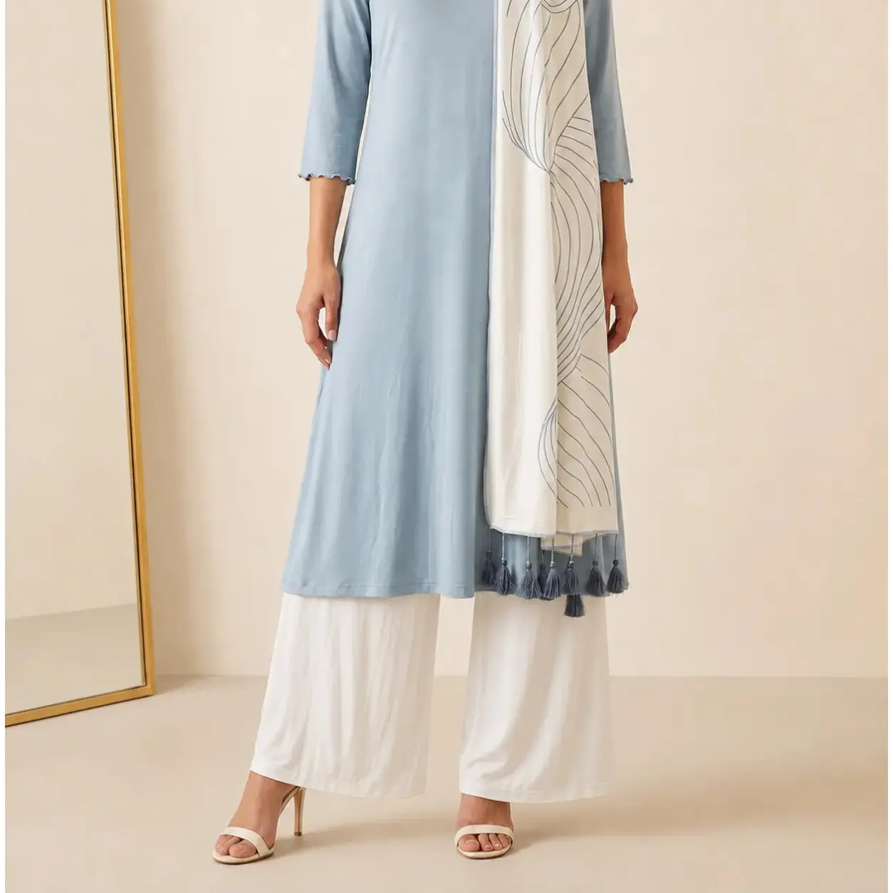 Soft-Drape Wide-Leg Pants - Image 4